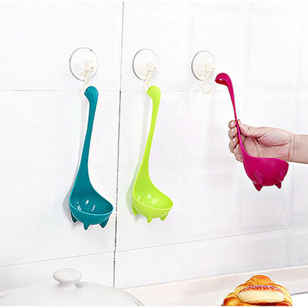 3 stk Kjøkkensuppeøser Loch.ness.monster Design Oppreist Dinosaur Sked Verktøy Purple
