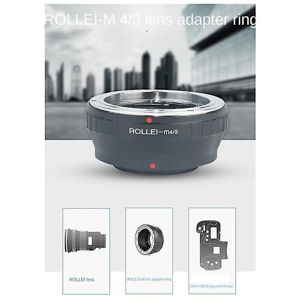 Linseadapterring til Rollei Qbm-objektiv til Olympus Panasonic M4/3