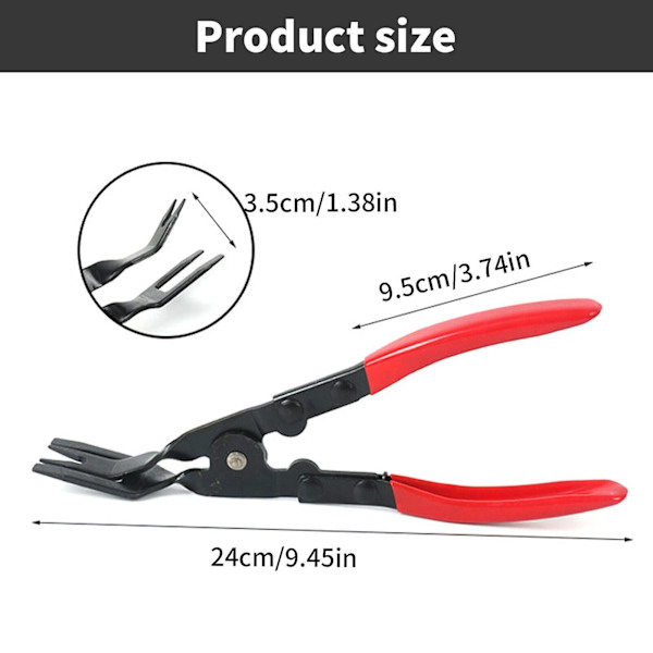 1 st Car Plastic Rivet Snap Plier Snap Fastener Tool Eyelet Setting Plier Red Tool