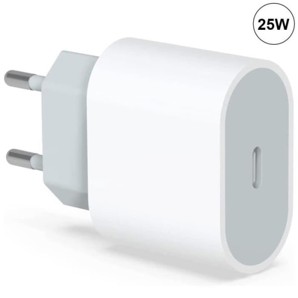 25W USB-C hurtiglader + 20W 1M USB-C til USB-C-kabel for iPhone 15 Pro Max - iPhone 15 Plus - iPhone 15 Pro - iPhone 15