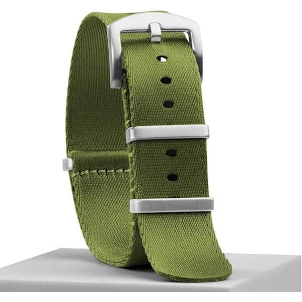 Kellohihna Nylon - Pehmeä Kellohihna Miehille ja Naisille - Purjehdusmateriaalista Smartwatch-Rannekkeen Vaihtohihna Lukolla 20mm