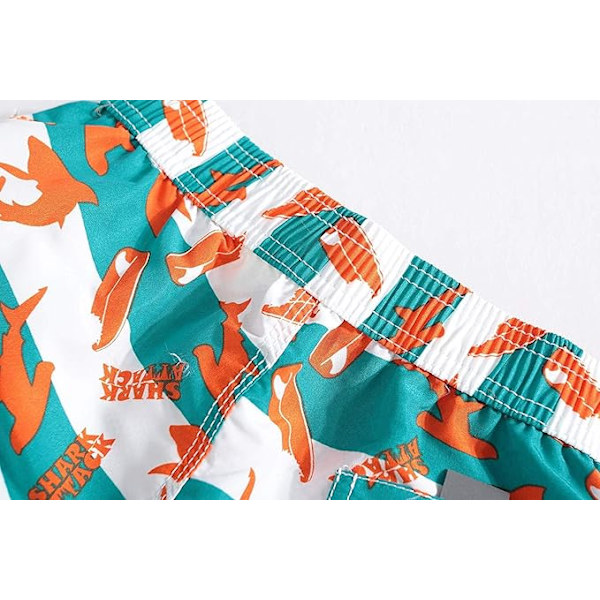 Aikuisten ranta-shortsit miehille, naisille, pojille ja tytöille - Uimahousut, uimapuvut, surffaushousut, boardshortsit 100-196cm 5-6 Years Orange