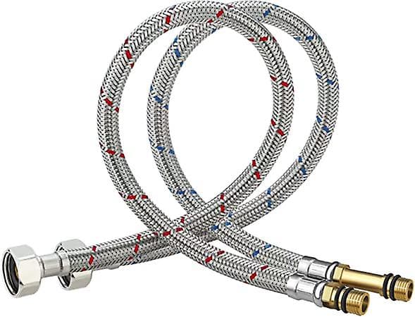 ZK-G3/8 - M10-60CM Slangeforbindelse Slangefitting Forlænget Pansret Slangeforbindelse Slange Til Vandhaner