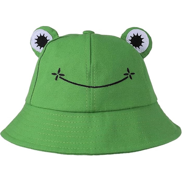 Frog bucket hat cute cotton bucket hat wide brim bucket hat suitable for adults women girls