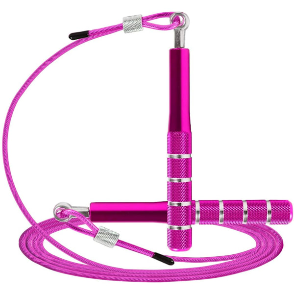 Hopprep, Wastou Speed Hopprep för träningsfitnessövningar, justerbar vuxen träningshopprep för män, kvinnor Pink