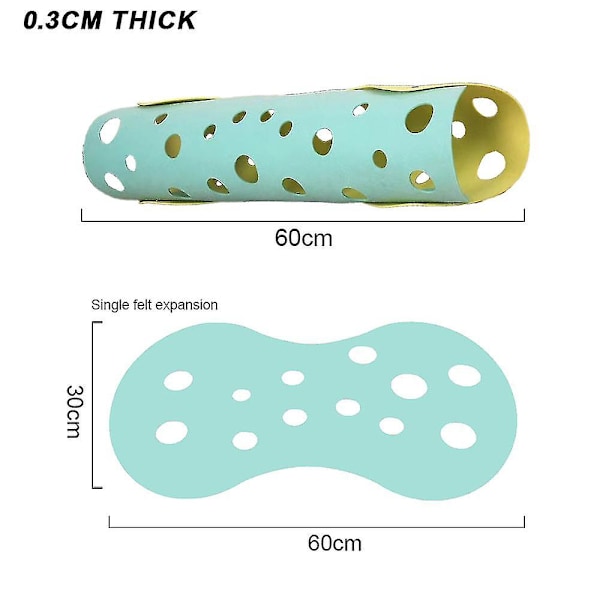 Kattunnelbädd Vikbar Husdjurstunnel Leksak Interaktiv Sport Filtmaterial style5