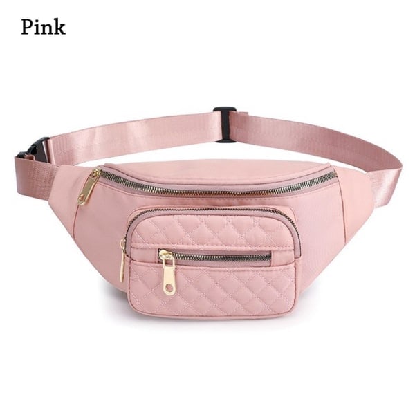Rinta-, vyö- ja olkalaukku ROSA vaaleanpunainen pink