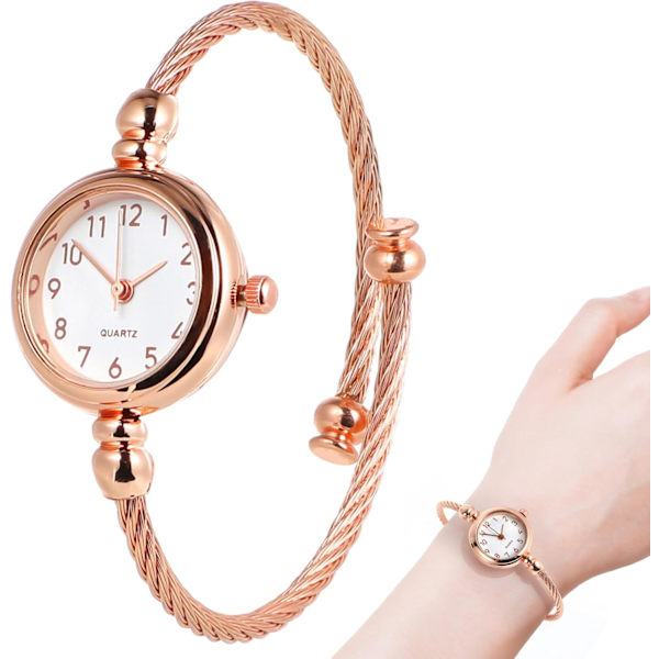 Dames Armbåndsur Kvinder Håndleds Ur Kvarts Ur Casual Håndleds Ur til Kvinder Manschet Armbåndsur til Kvinder