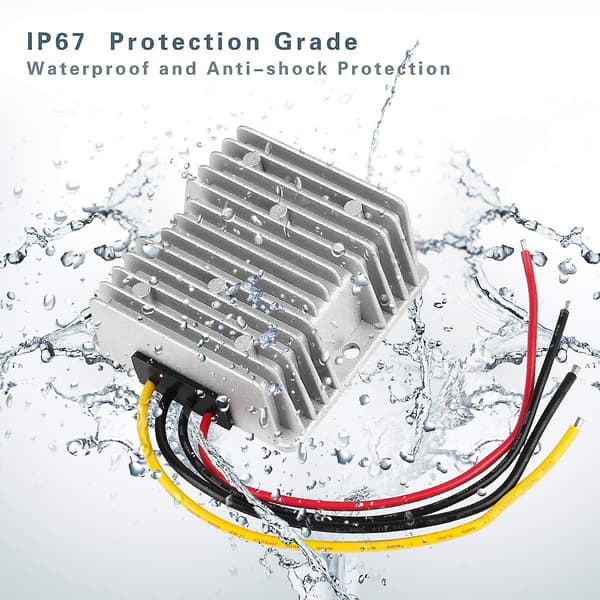 DC 24V til 48V 5A 240W Regulator Strømomformer Vanntett Modul Transformator Egnet for Golfbil