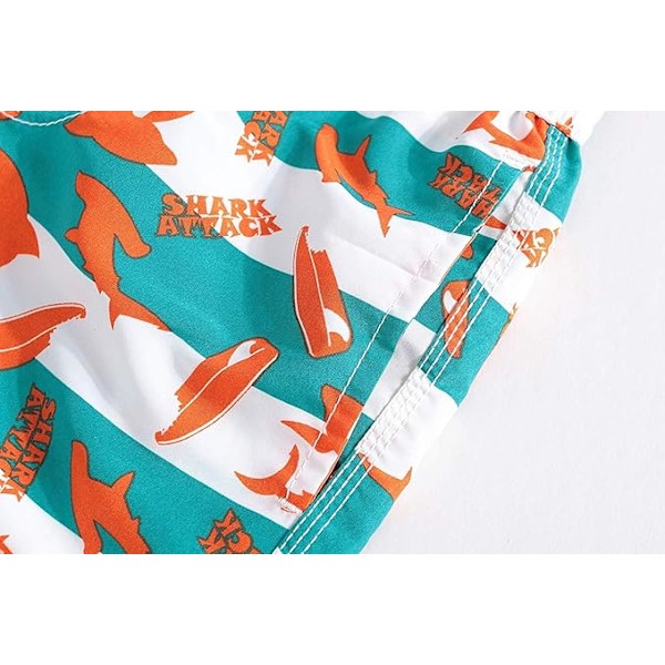 Badshorts för vuxna, män, kvinnor, pojkar och flickor, badbyxor, badkläder, surfbyxor, boardshorts 100-212 cm 13-14 Years Orange