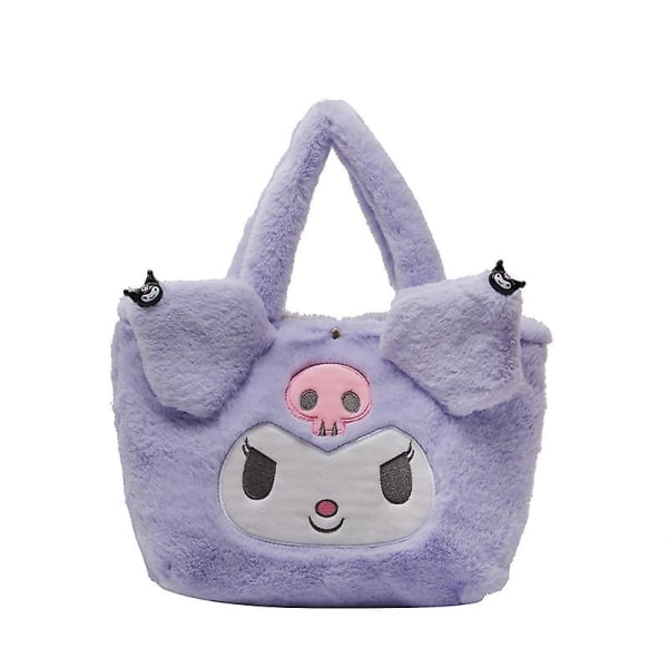 Kawaii Cinnamoroll Sanrio Plysch Väska Kuromi Plysch FÄRG: Kulomi