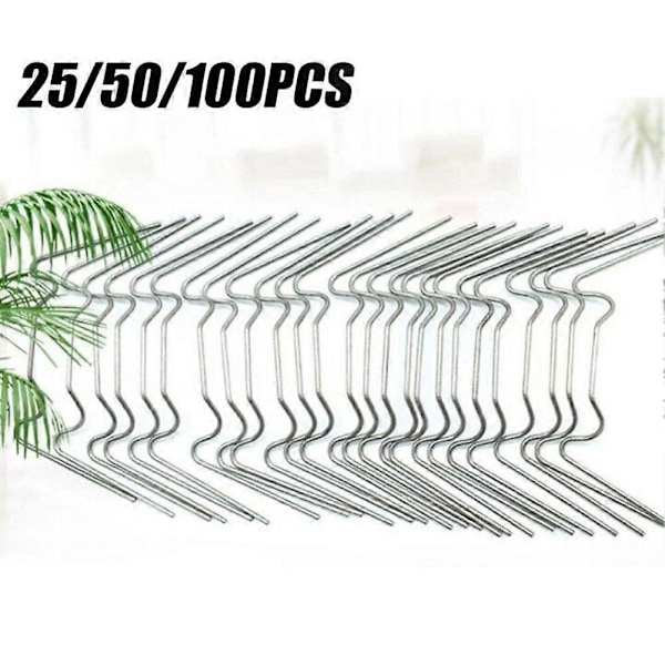 25-100X Rustfri Stål W Drivhusglasclips Elite Drivhuse Wire Clips 25pcs