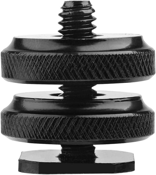 Kamerablixtfäste till 1/4\"-20 stativskruvadapter, blixtfäste för DSLR-kamerautrustning (2-pack)