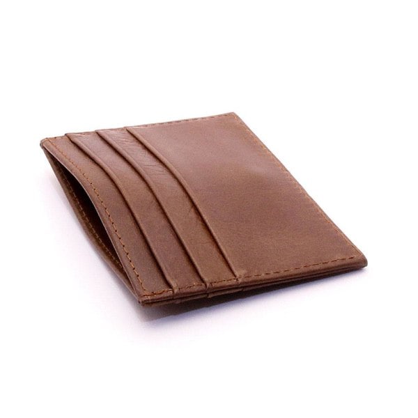 Kortfodral Slim Business Äkta läder - Flera färger Brun