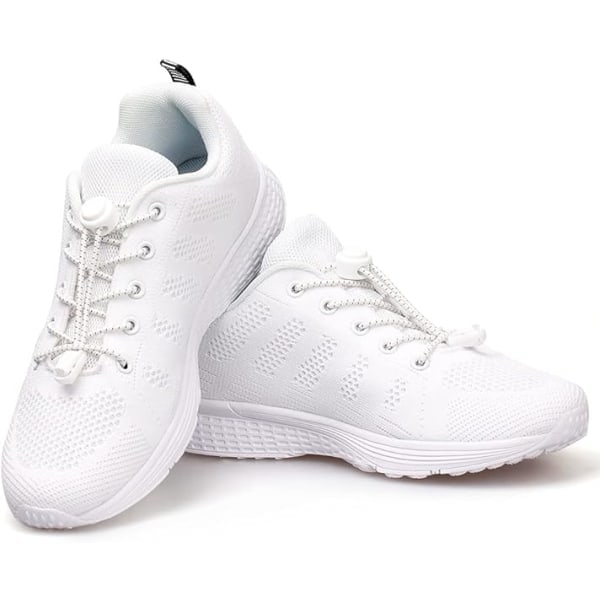 3 pakker sorte No Lacing snørebånd, elastiske snørebånd, én størrelse