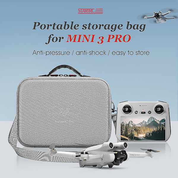 Mini 3 Pro bärväska, bärbar resväska för Dji Mini 3 drönartillbehör (mini 3 Pro Rc)