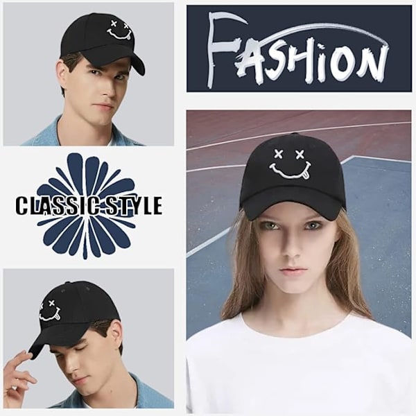 Baseball Cap Mænd Quirky Bizarre Broderi Hatte Unisex, Hip Hop Trucker Caps Justerbar Åndbar Sommer Solhat Sports Cap til Udendørs