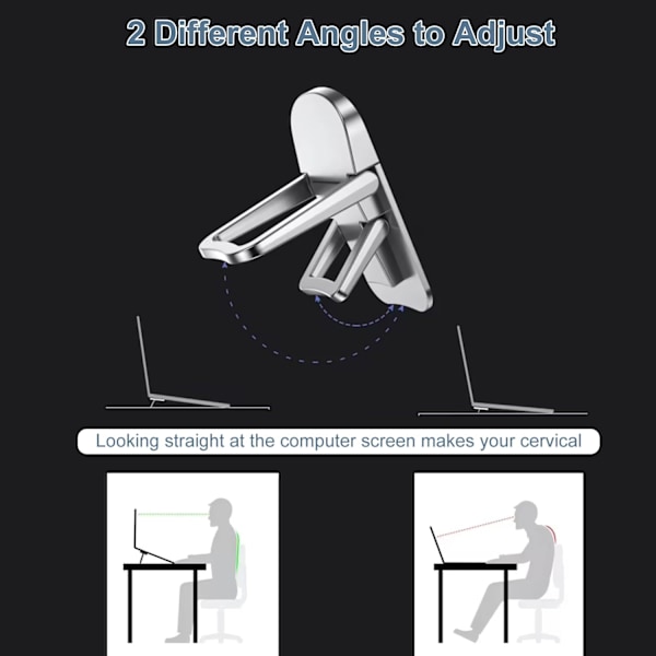 Tastaturforhøjer, 2 stk. Selvklæbende Justerbar Laptop Stativ Foldsbar Usynlig Computer Tastatur Stativ Tiltet Mini Laptop Forhøjer