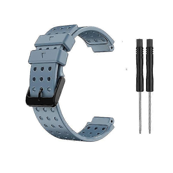 Armband för Garmin Approach S20 Monokromt Armbandsur, Silikon Ersättningsarmband för Garmin Approach S20, Mode gray