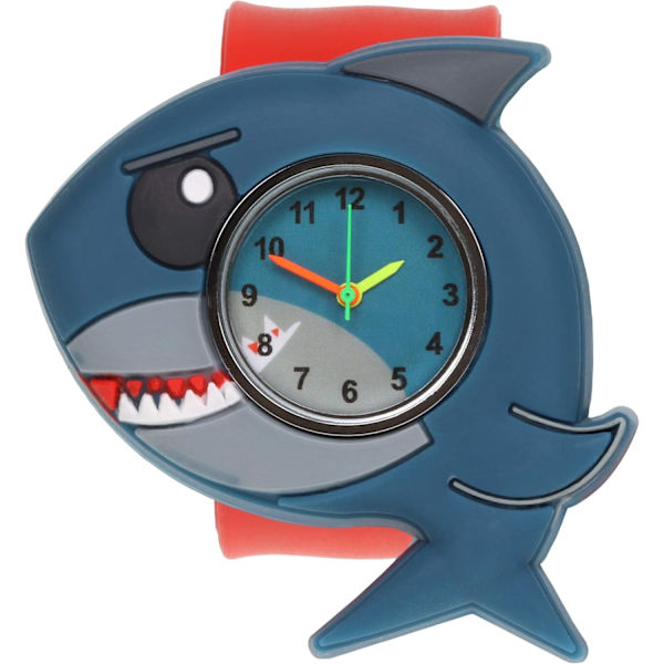 Kello Hai Merieläimistä Inspiroitu Slapwatch Nopea Sopivuus Lapsille Lasten Silikonikello Ranneke Opi Kertomaan Aika Unisex Hetkellinen Sopivuus Kaikkiin Kokoihin