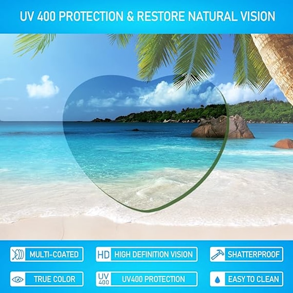 Hjärtformade solglasögon för kvinnor, mode, utan ram, UV400, festglasögon Green