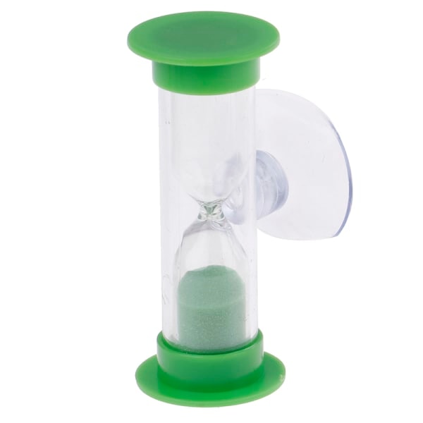 Tandbørste-drejelig sandur 2 minutters brusetimer til børn mini - Green 3 Minuter