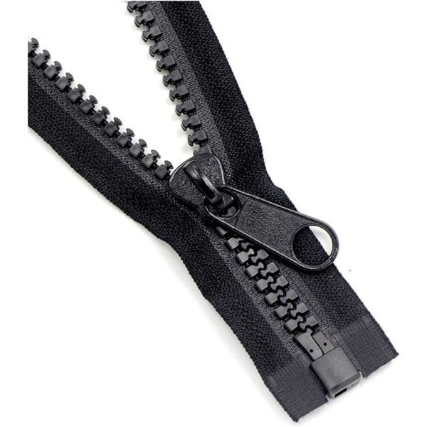 Kaksipuolinen vaateketjutakki unisex musta DIY-tarvike