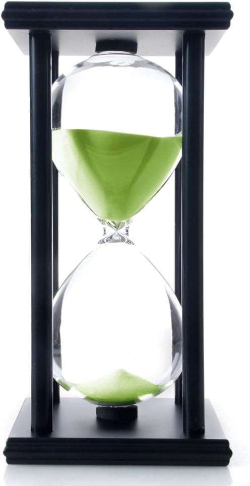 Timeglass Sandtimer, 60 Minutter Tre Sandklokke Green
