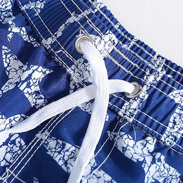Badshorts för vuxna, män, kvinnor, pojkar och flickor, badbyxor, badkläder, surfbyxor, boardshorts 100-190 cm 3-4 Years Blue
