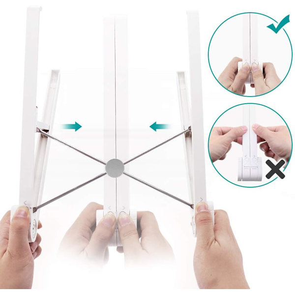 Kannettavan tietokoneen teline pöydälle, ergonomisesti tuulettuva säädettävä kannettavan tietokoneen korotus, taitettava kannettavan tietokoneen teline