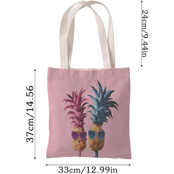 Strandväska, Hawaiian Canvas Tote Bag Resväska Twine Strandväskor Återanvändbara Canvas Tygväska Personlig Tryckt Canvas Tote Bag