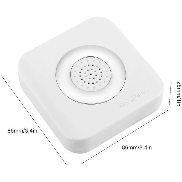 12V Trådløs Dørklokke Dørklokke Hjem Adgangskontrol System Støtter Ingen Installation Dørklokke Klokkesignal 90Db Dørklokke Til Flush Mount Højttaler