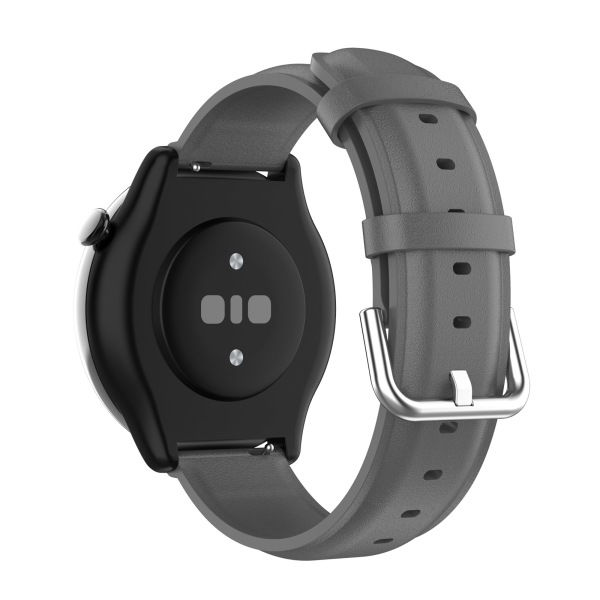 Äkta läderarmband för klocka Grey