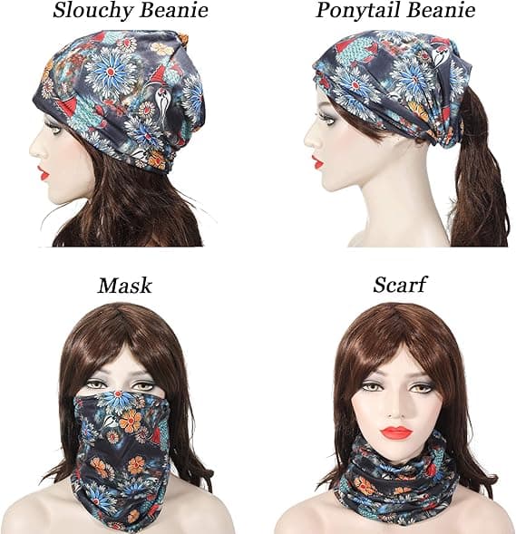 Dam sommar tunn mössa blommig lätt slouchy hatt