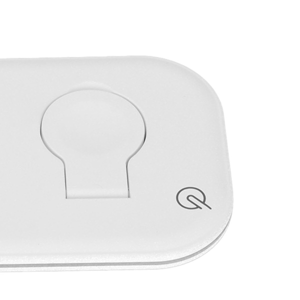 2-i-1 sammenleggbar magnetisk trådløs lader for iPhone og Apple Watch - 15W hurtigladepute med MagSafe-teknologi