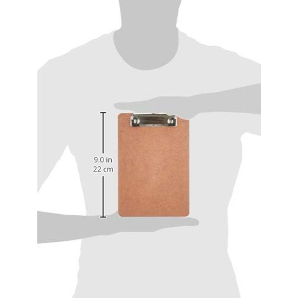 Kontorsmaterial A5-tavla klämma skrivplatta mapp kartong skrivmaterial menyklämma, 6 stycken