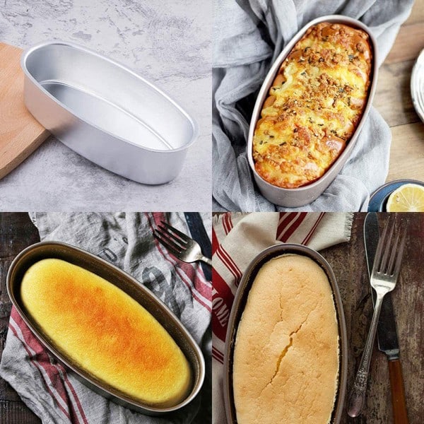 Ovalt kageform Non-stick aluminiumlegering form Brød Brødforme Bageforme til hjemmekøkken bageri