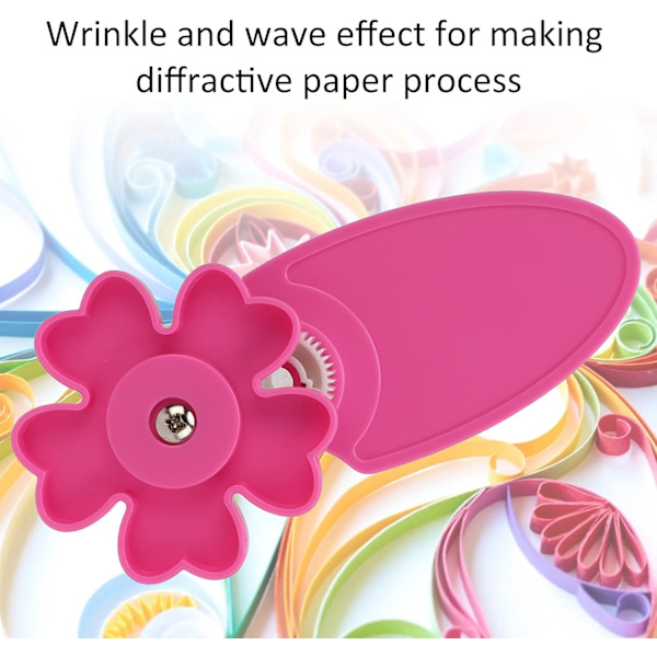 Paper Quilling -työkalu, muovinen DIY-rullatyökalu, kevyt ja yksinkertainen paperin rypytystyökalu taittojen, kukkien ja origami-käsitöiden valmistukseen