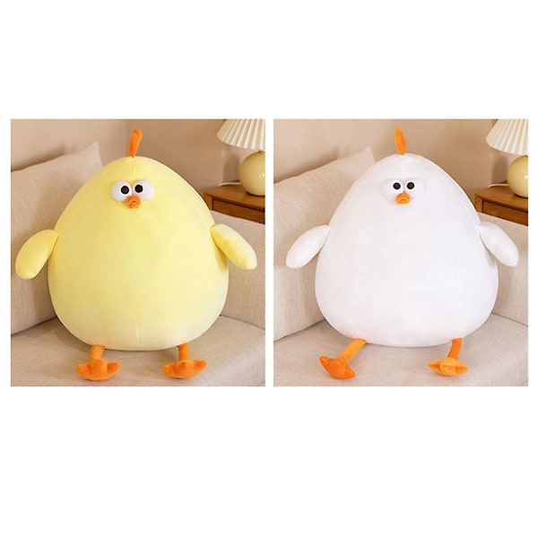 Rolig Kyckling Plyschleksak Söt Liten Kyckling Fylld Plyschdocka Barnfödelsedagspresenter Yellow 50cm