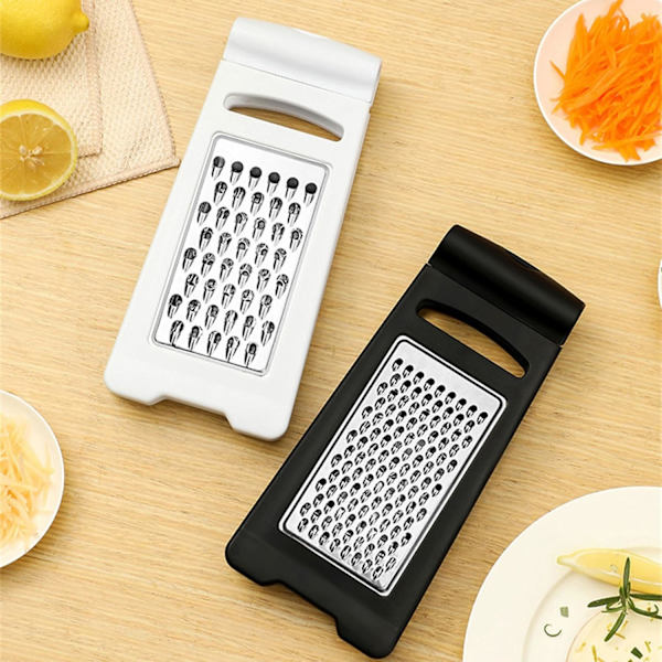 Mode Grøntsags Rivjern Ost Rivjern Frugtslicer Alsidig Gadget Forarbejdningsværktøj Grøntsags Rivjern til Frugt Slicer White
