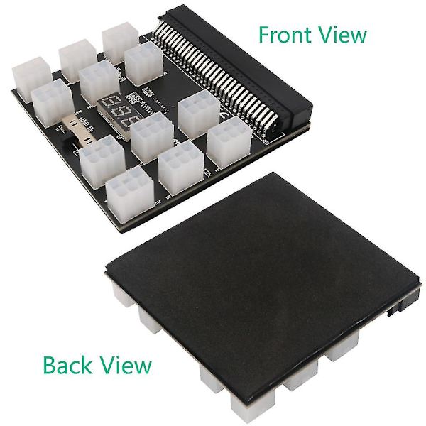 PCI-e 6-pins Strømadapter Breakout Board Konverter 12V til Ethereum Btc Antminer Miner Mining Server PSU GPU