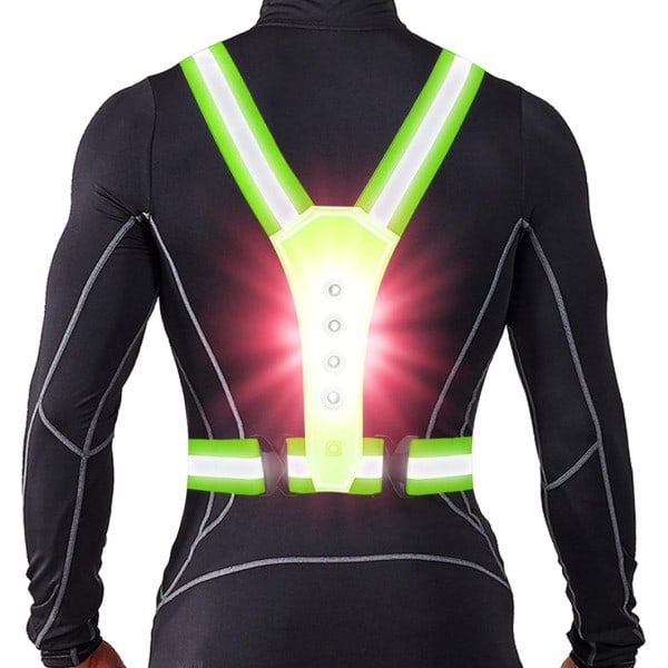 LED Refleksvest / Refleksvest for løping, sykling og trening