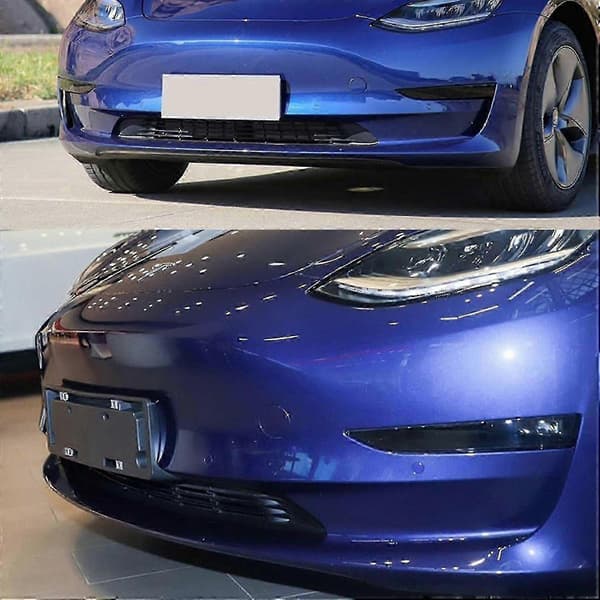 Frontdeksel for slepekrok til Tesla Model 3, svart erstatningsdeksel (1460701-00-b) white