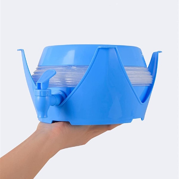 Hopfällbar Vattenhink Bärbar Camping Vattenbärare med Kran Bilhink Dryckeshink Öl Hink för Lägret Fiske Klättring Picknick Bbq Resor Utomhus 3.5L