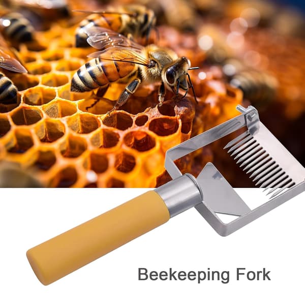 Honningavkappingsskrape,  Rustfritt Stål Honningkam Avkapping Gaffel, Rustfritt Stål Birkjøring Birøkterverktøy