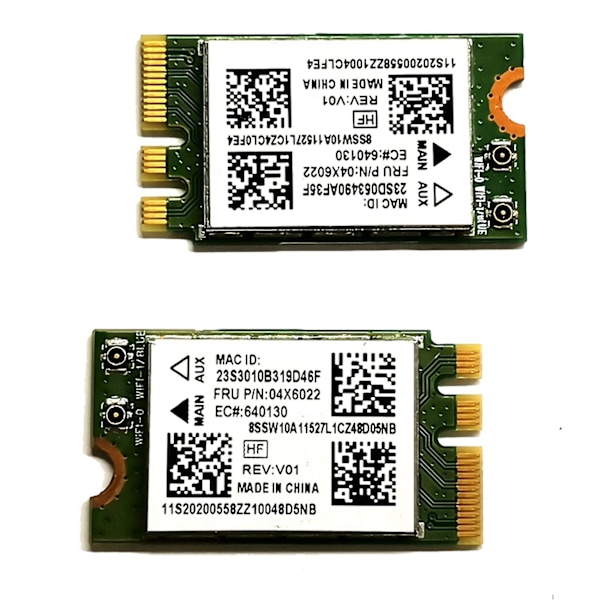 2x Qcnfa335 Langaton Verkkokortti, Ngff M2 Liitäntä 4.0 Bluetooth Langaton Verkkokortti Tukee Sy