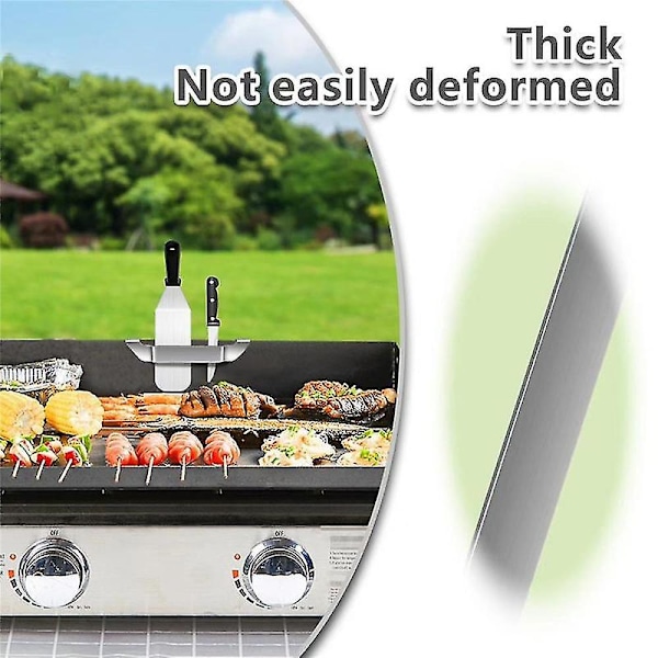 Rustfrit Stål Griddle Spatelholder, Grillværktøjs Holder G