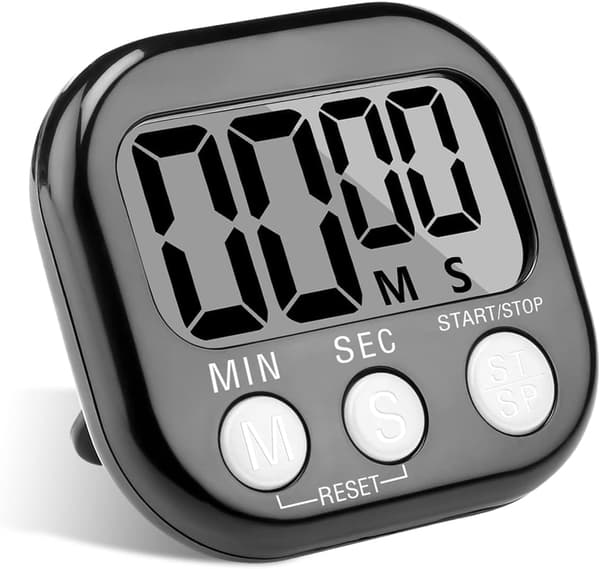 Timer Magnetisk, Digital Timer med Hög Alarm för Barn, Tid Timer med Stativ för Studie, Arbete, Träning, Matlagning