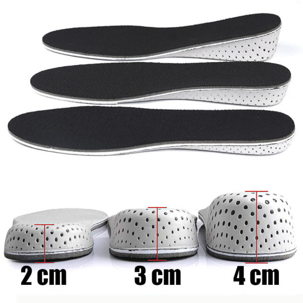 Kenkäpohjalliset / Pidentävät Pohjalliset / Miesten Pohjalliset Mustat 4cm 4cm