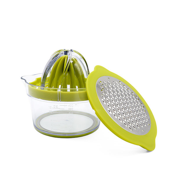 Manuell citruspress, citronpress, diskmaskinssäker, multifunktionell apelsin citrus limepress, manuell fruktpress med måttbägare